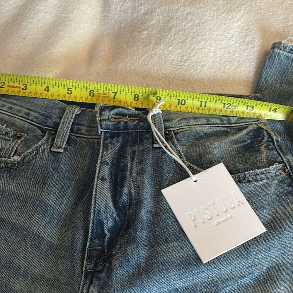 Pistola high rise distressed Jeans NWT size 25 - Picture 5 of 8